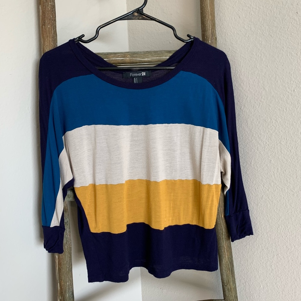 FOREVER 21 Color Block Tee